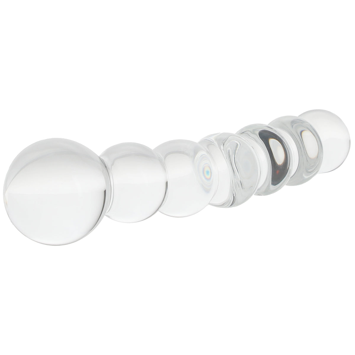 Clarity Celestial Orb Beaded Glass Dildo