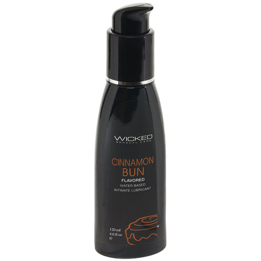 Aqua Flavored Lube 4oz/120ml in Cinnamon Bun