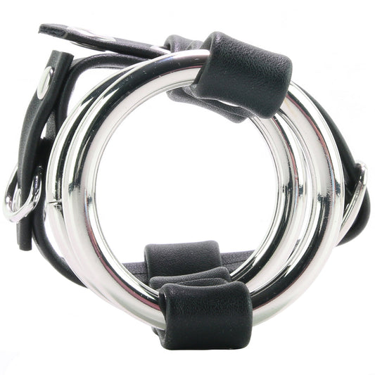 Double Metal C-Ring with Locking Ball Strap