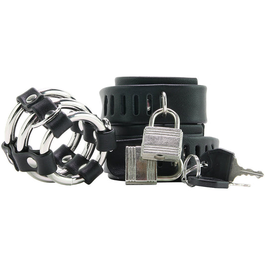 Locking Ball Stretcher, C-Ring & 3-Ring Cock Cage
