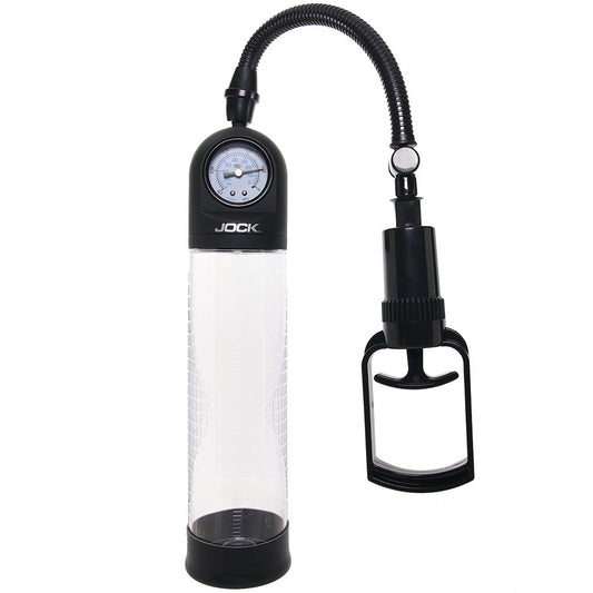 Jock Pump Up Pull Rod Penis Pump with Pressure Gauge