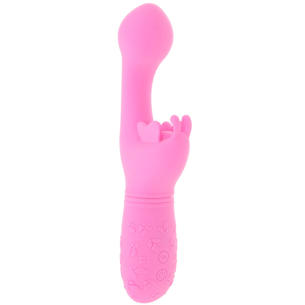 CalExotics Rechargeable Butterfly Kiss Vibrator in Pink - Vibrators - HoneyHugs Canada