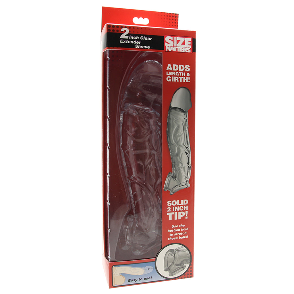 Size Matters 2 Inch Clear Extender Sleeve