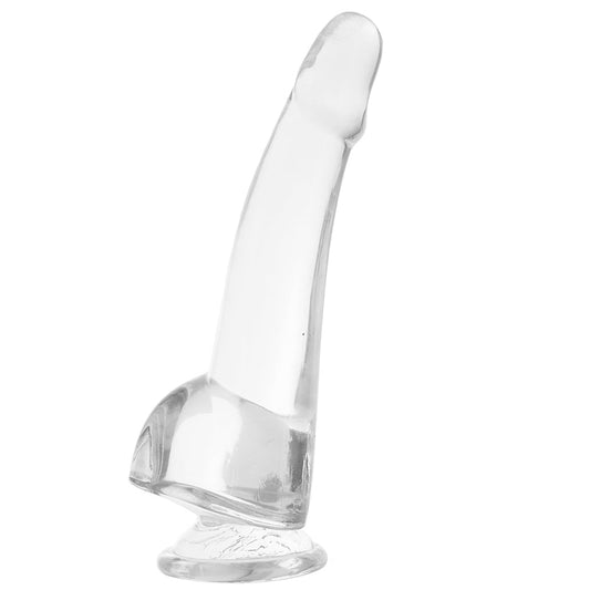 King Cock 10 Inch Smooth Ballsy Dildo in Clear