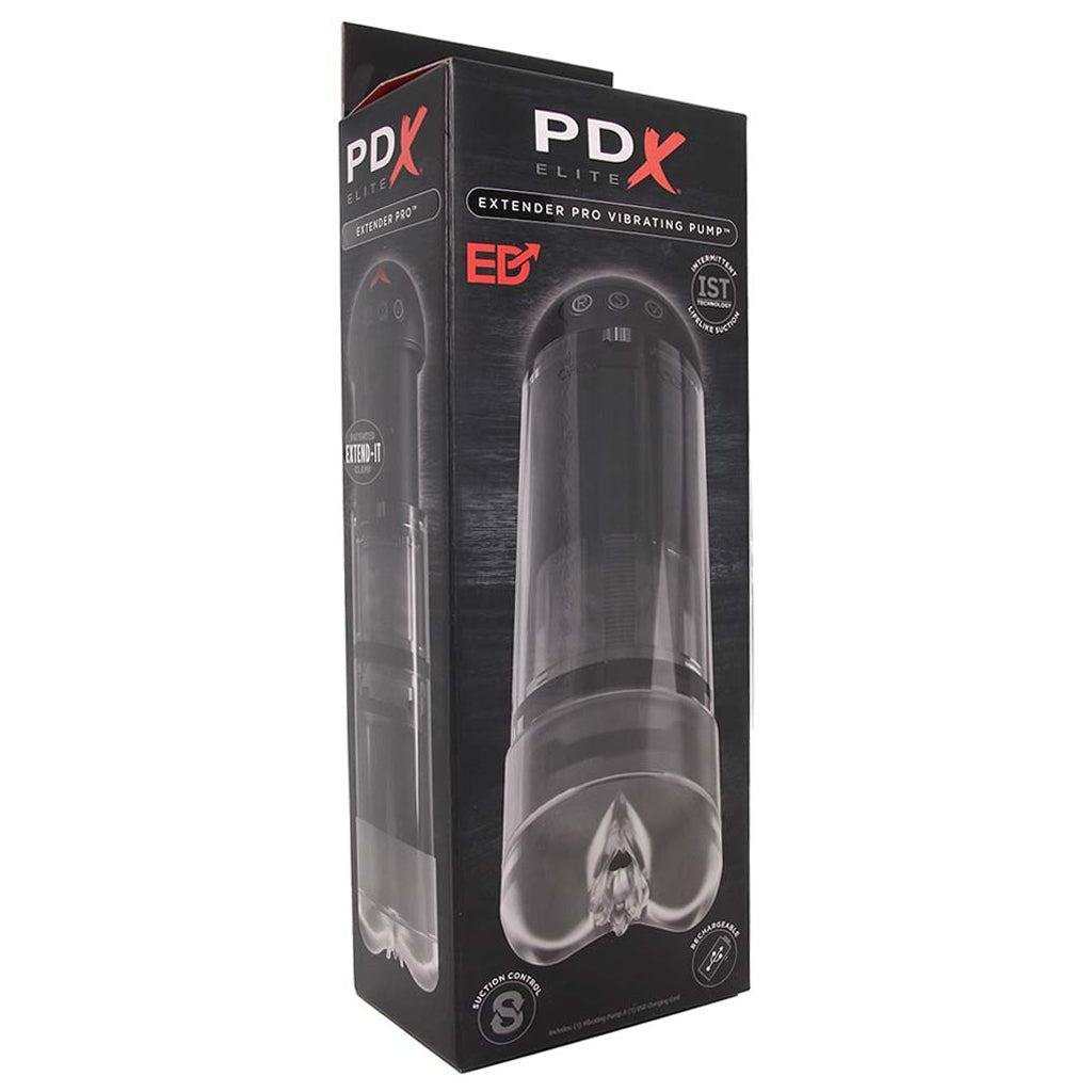 Pipedream Extreme Toyz PDX Elite Extender Pro Vibrating Pump Stroker - Male Masturbators - HoneyHugs Canada (View 6)