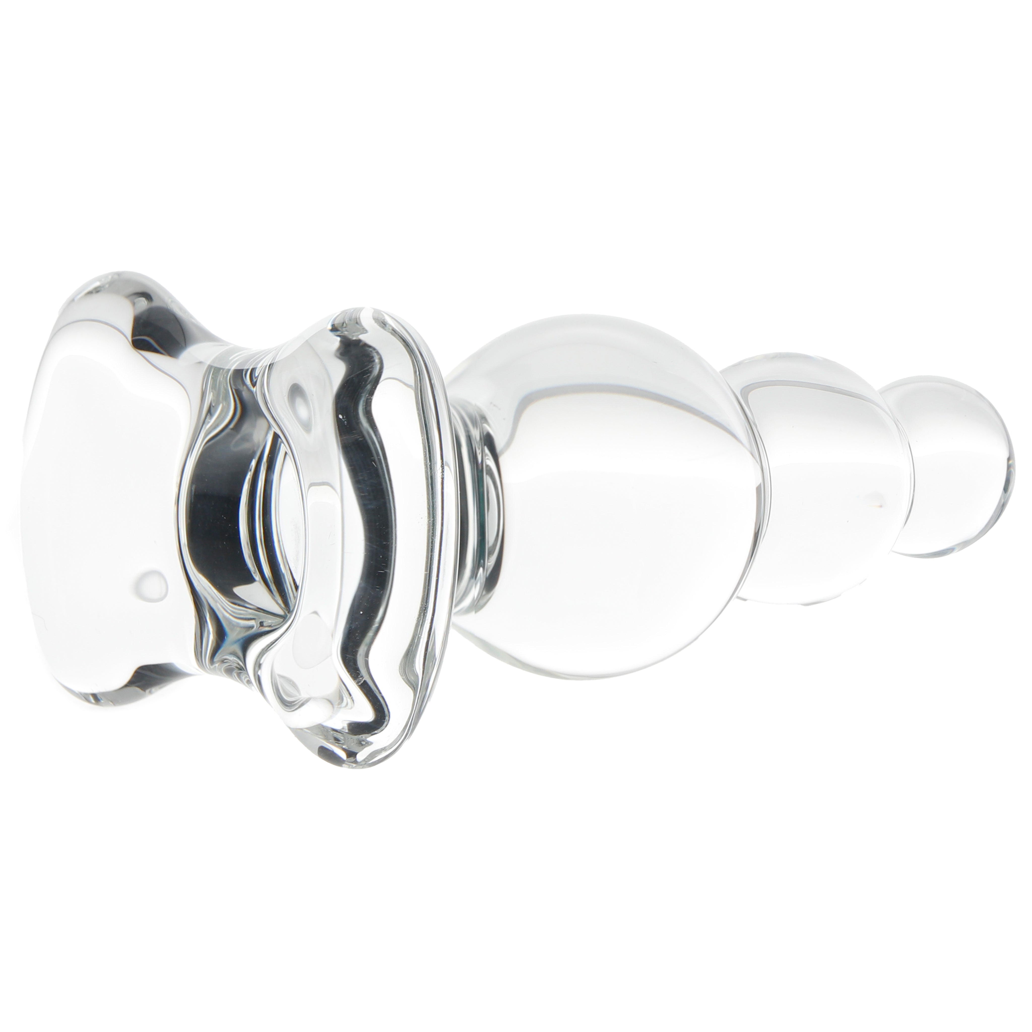 Clarity Utopian Reverie Beaded Glass Butt Plug