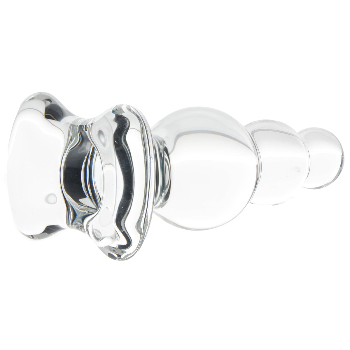 Clarity Utopian Reverie Beaded Glass Butt Plug