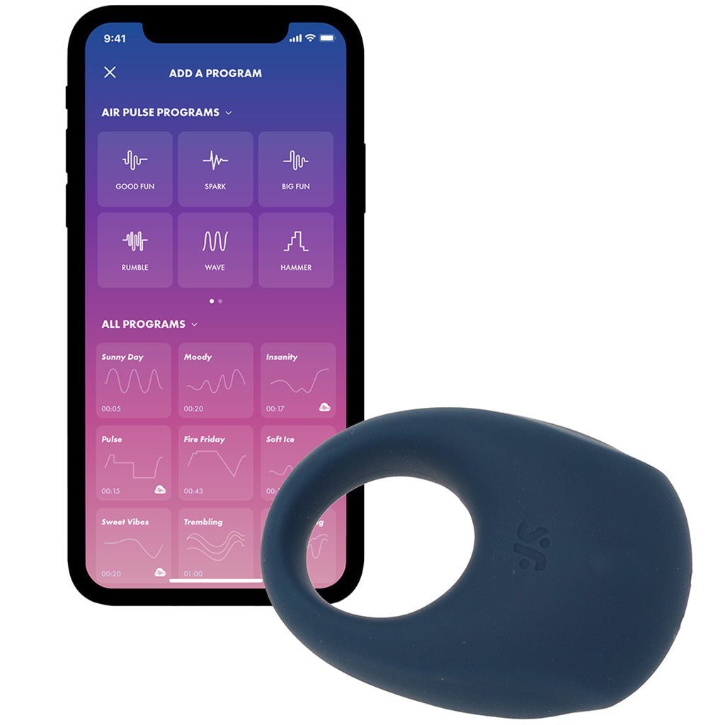 Satisfyer Satisfyer Strong One Ring Vibe in Blue - Vibrators - HoneyHugs Canada (View 5)