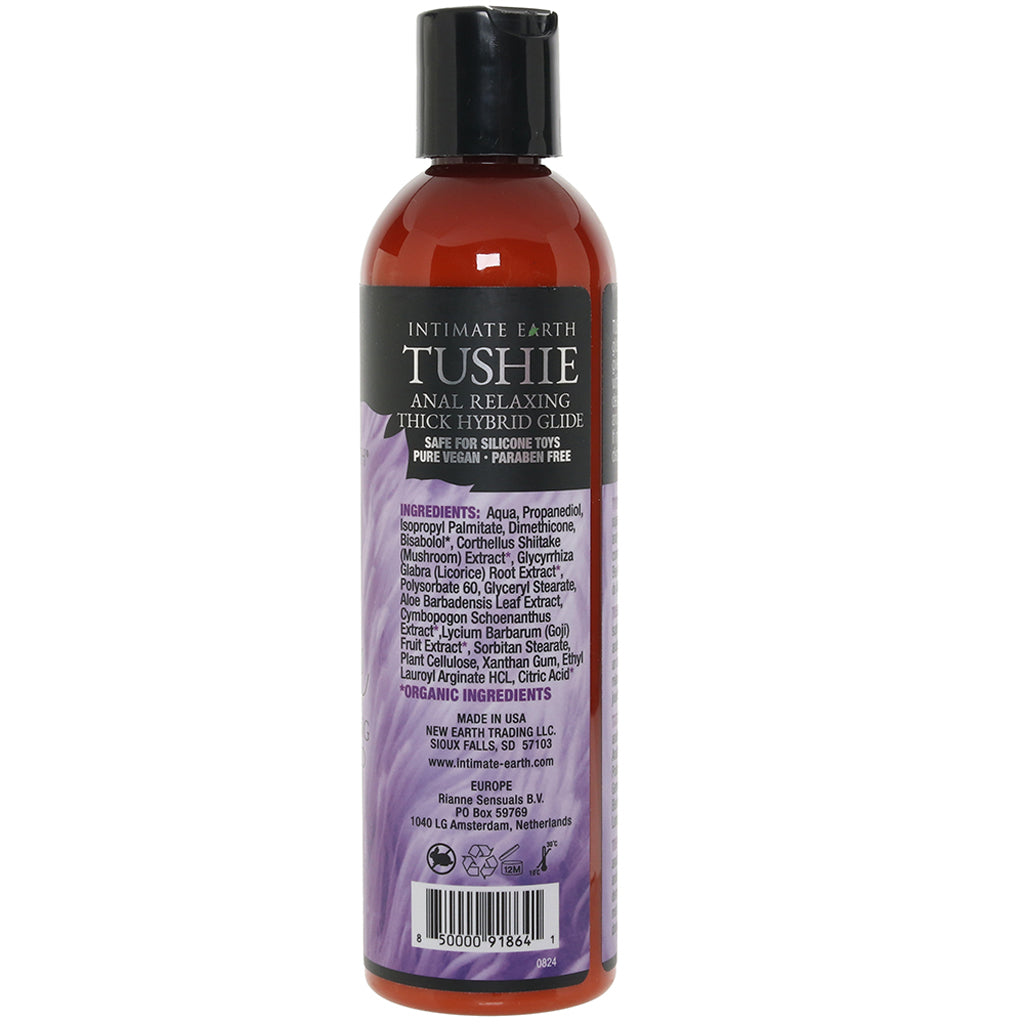 Intimate Earth Tushie Anal Relaxing Lube | Thick Hybrid for Supreme Pleasure