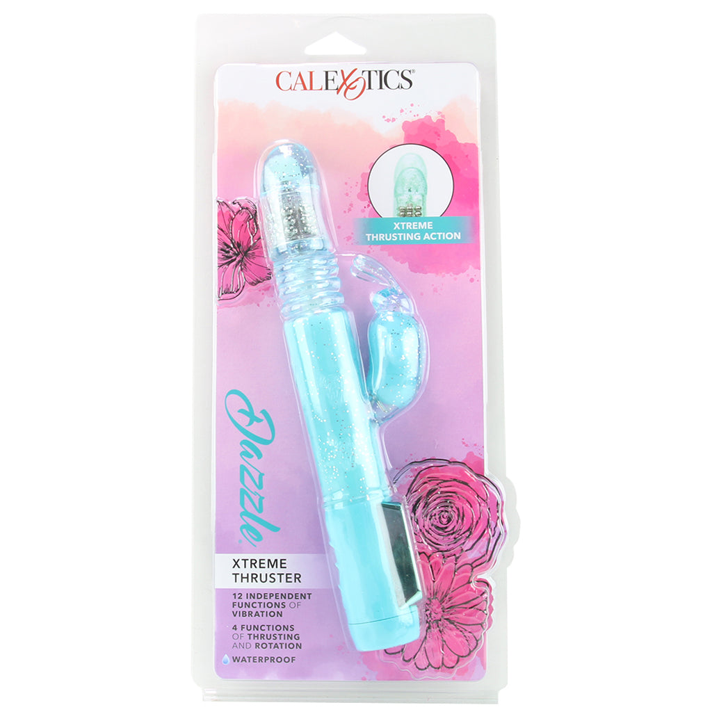 CalExotics Dazzle Xtreme Thruster Rabbit Vibe in Teal - Vibrators - HoneyHugs Canada (View 6)