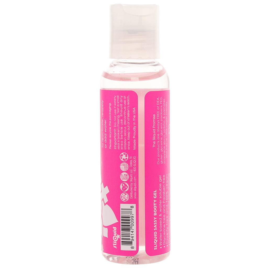Sliquid Sassy Booty Gel: Premium Thick Anal Lubricant for Ultimate Comfort & Pleasure - 2oz/60ml