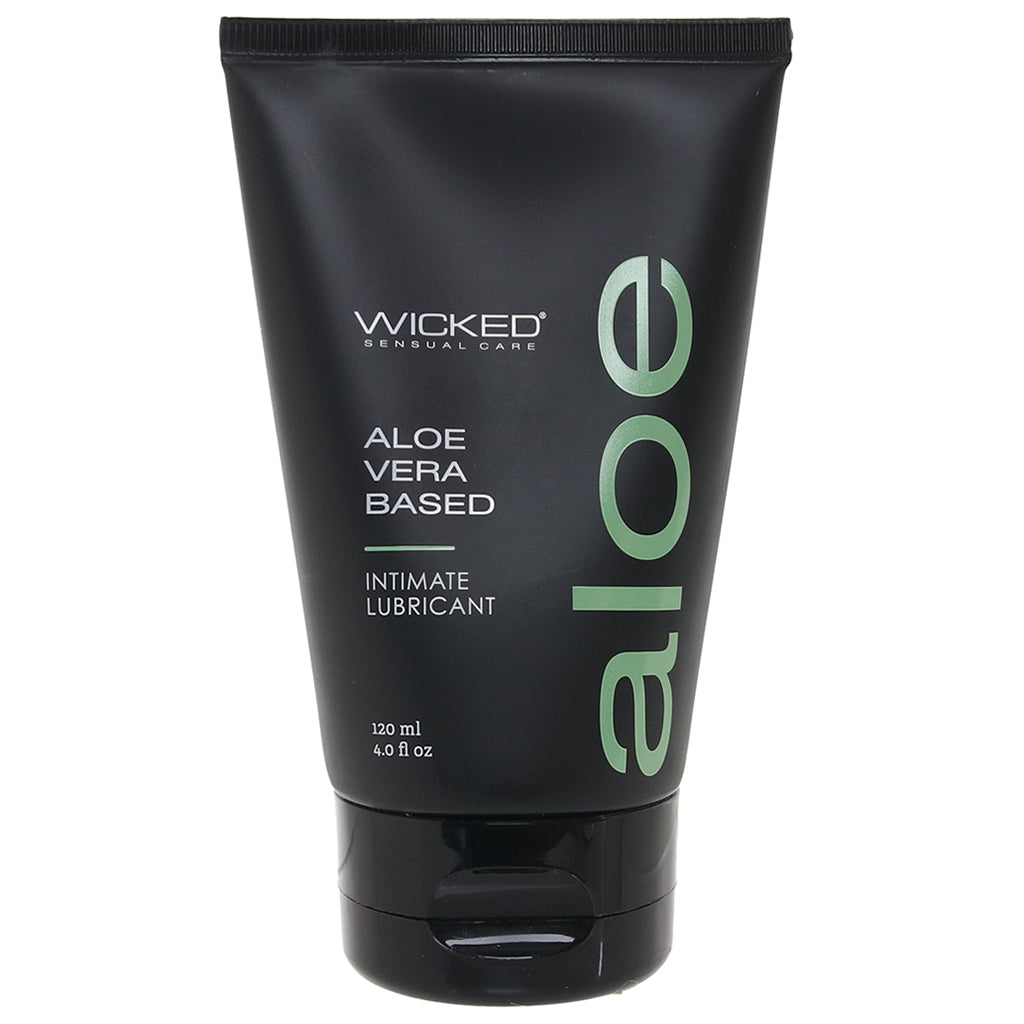 Wicked Sensual Care: Luxurious Organic Aloe Vera Water-Based Lube | Hydrating & Hypoallergenic | 4oz