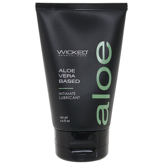 Wicked Sensual Care: Luxurious Organic Aloe Vera Water-Based Lube | Hydrating & Hypoallergenic | 4oz