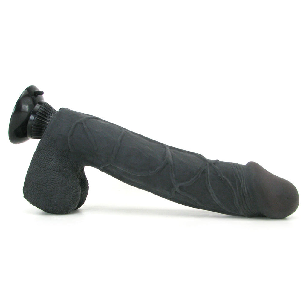 Real Feel Real Feel Deluxe 12 Inch Vibrating Wall Banger Dildo in Bla - Vibrators - HoneyHugs Canada (View 3)