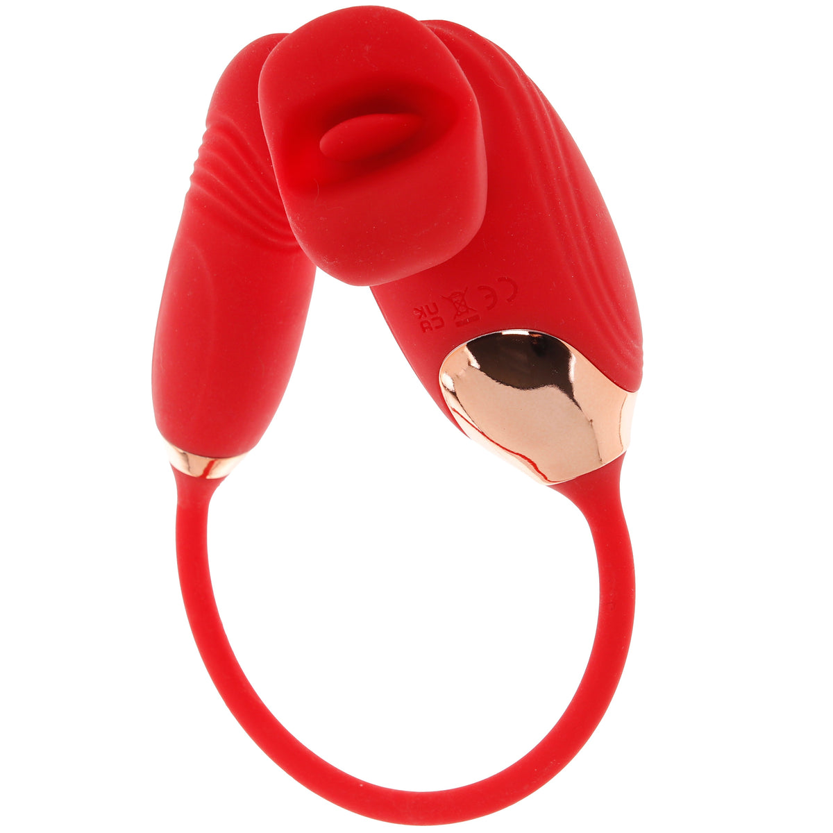 Lickgasm Bliss Kiss Clitoral Stimulator & Thrusting Vibe