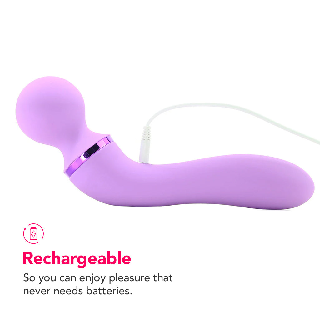 Fantasy For Her Duo Wand Massage-Her in Purple