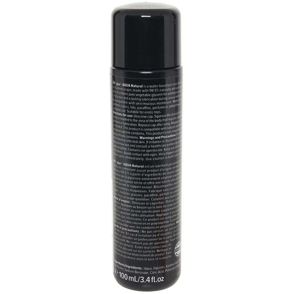 Pjur Aqua Natural Water Based Lubricant in 3.4oz/100ml