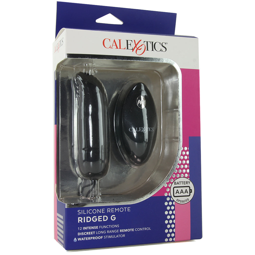 CalExotics Silicone Remote Ridged G Vibe in Black - Vibrators - HoneyHugs Canada (View 6)