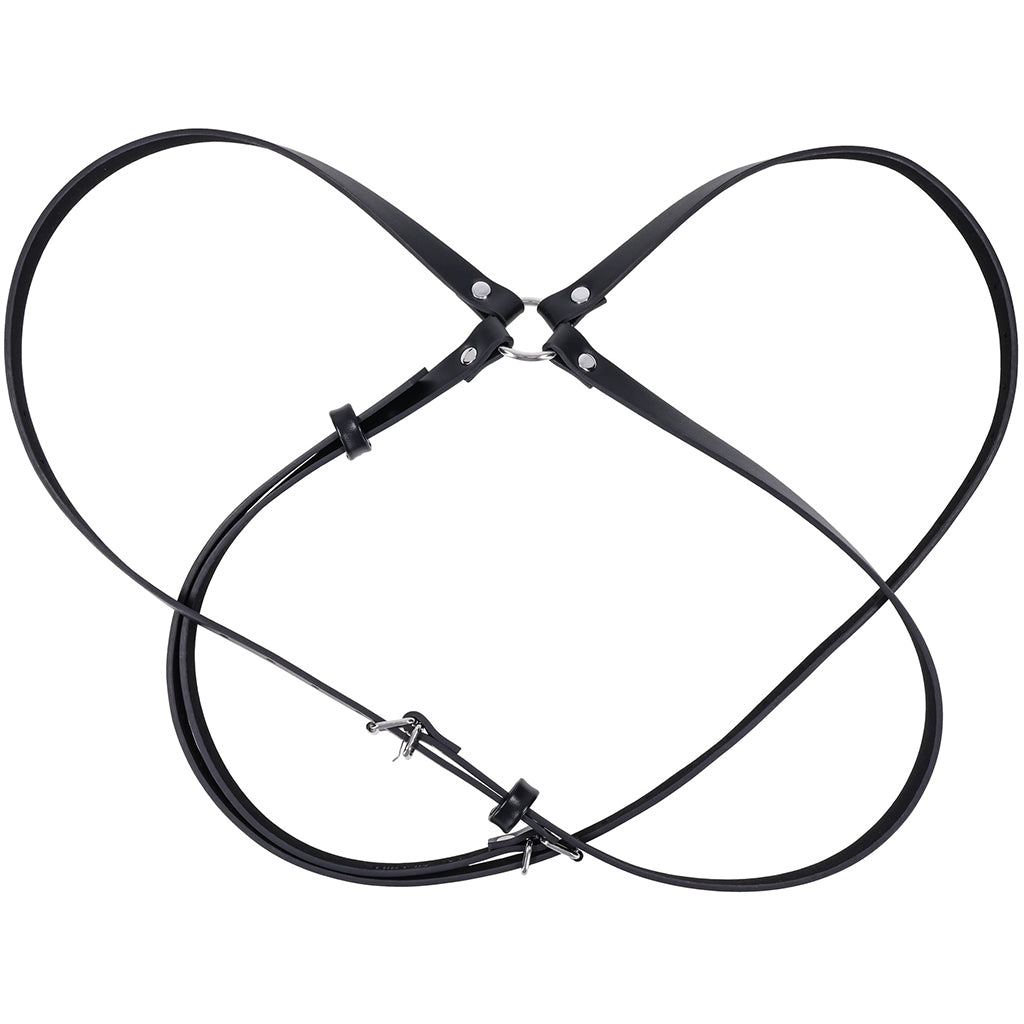 Shadow Body Harness: Luxurious Faux Leather & Velvet Comfort