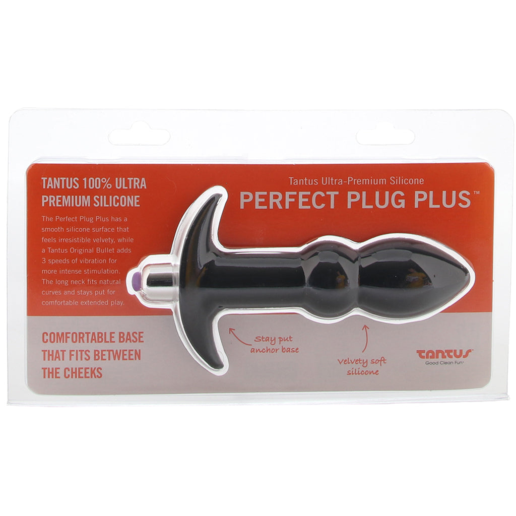 Tantus Perfect Vibrating Anal Plug in Black - Vibrators - HoneyHugs Canada (View 6)