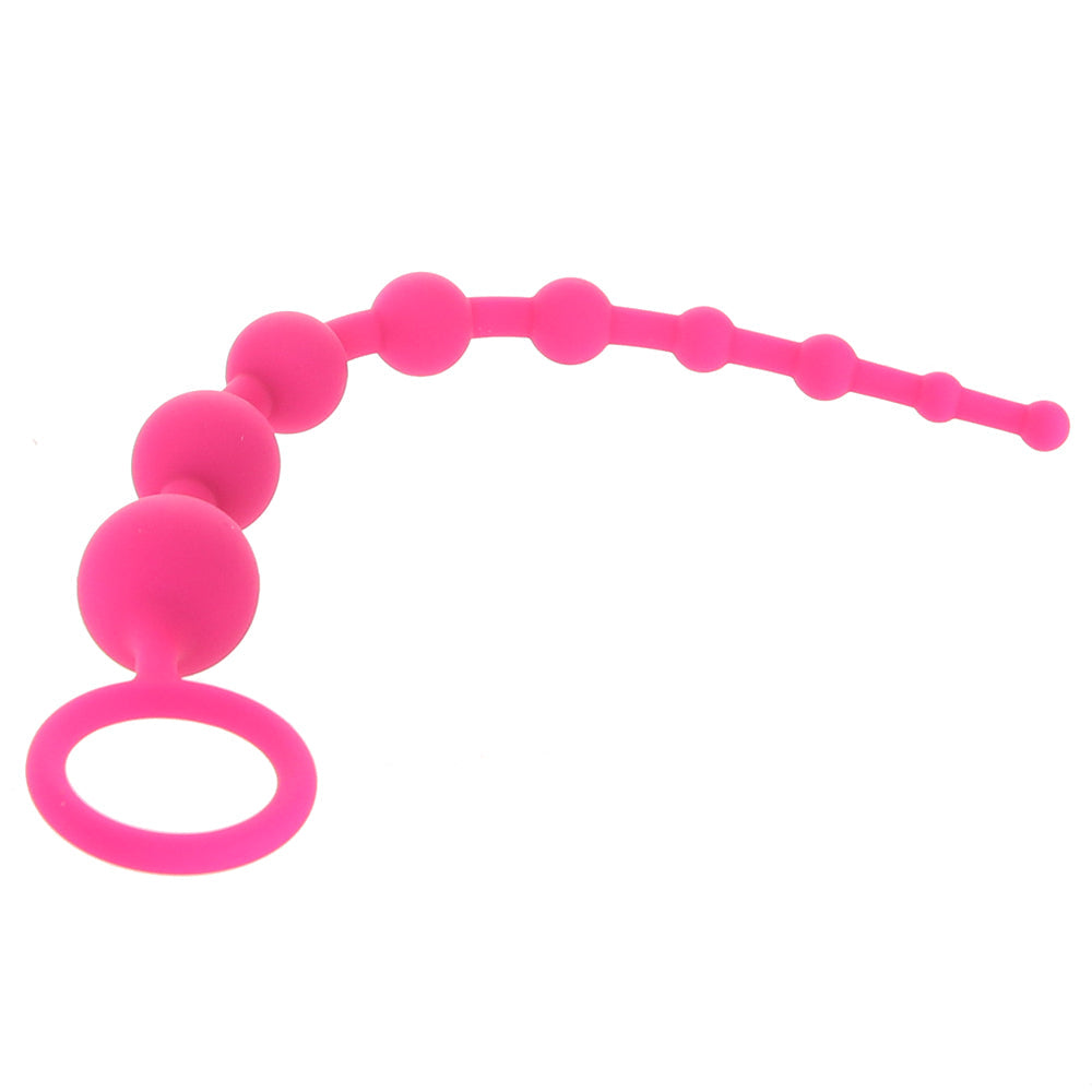 Hustler All About Anal: Seamless Pink Silicone Anal Beads for Sublime Pleasure