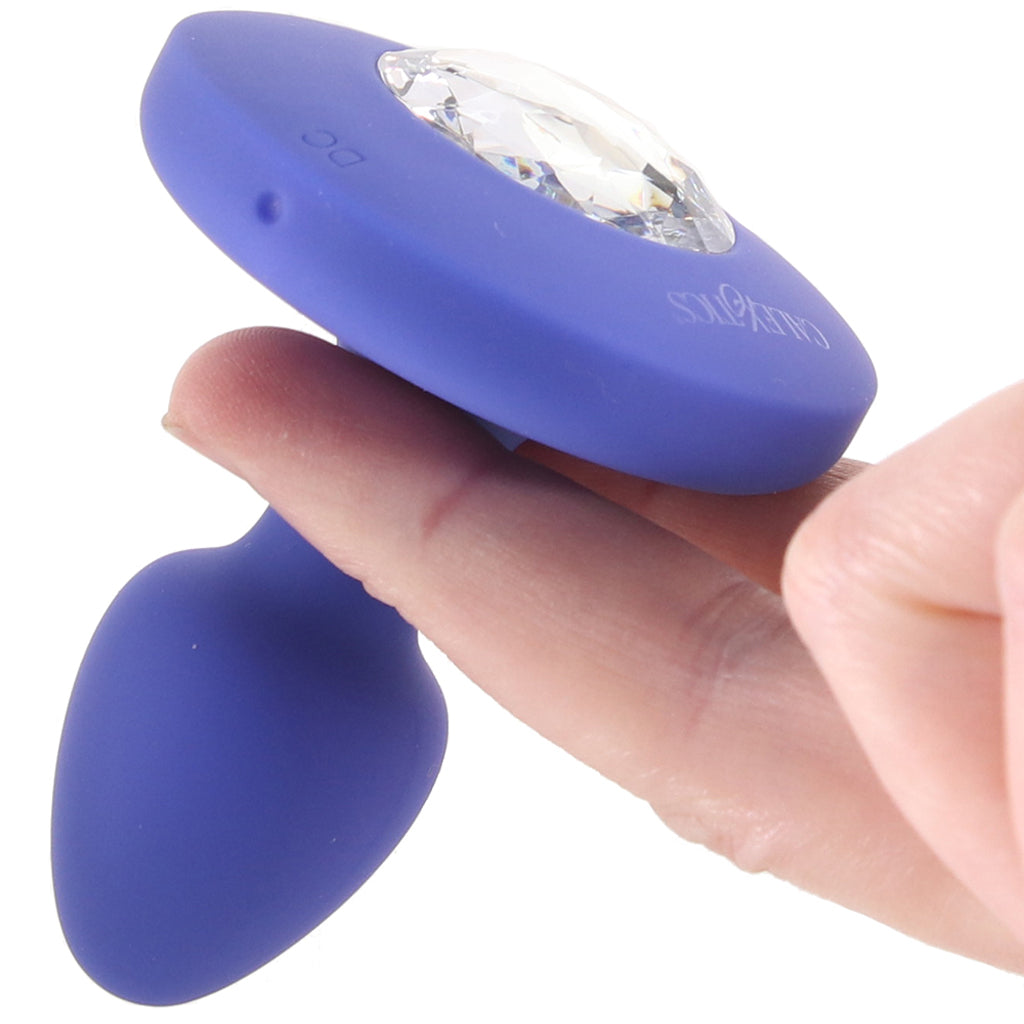 CalExotics Cheeky Gems Small Vibrating Probe in Blue - Vibrators - HoneyHugs Canada (View 4)