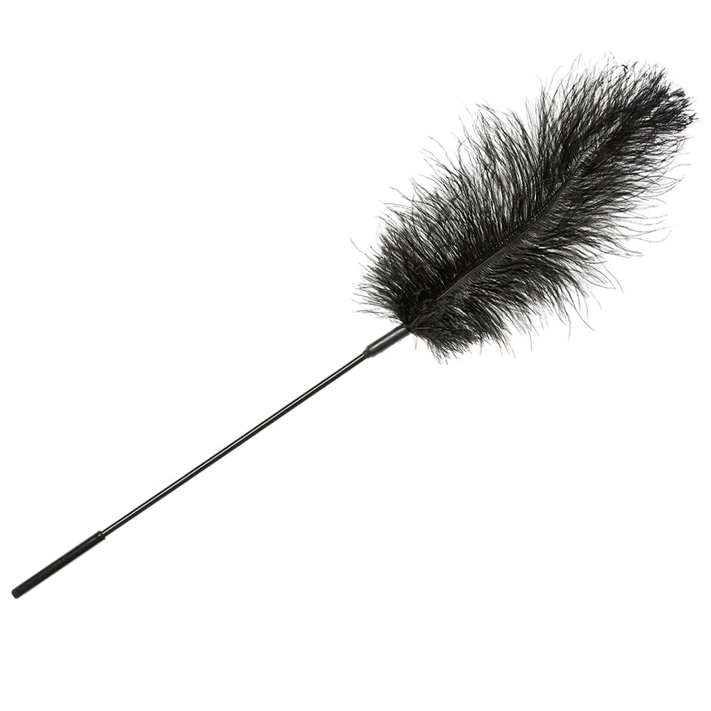 Sportsheets Luxury Black Ostrich Feather Tickler - Sensual Tease & Play