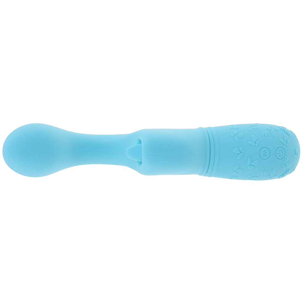 Rechargeable Butterfly Kiss Flicker Vibrator in Blue