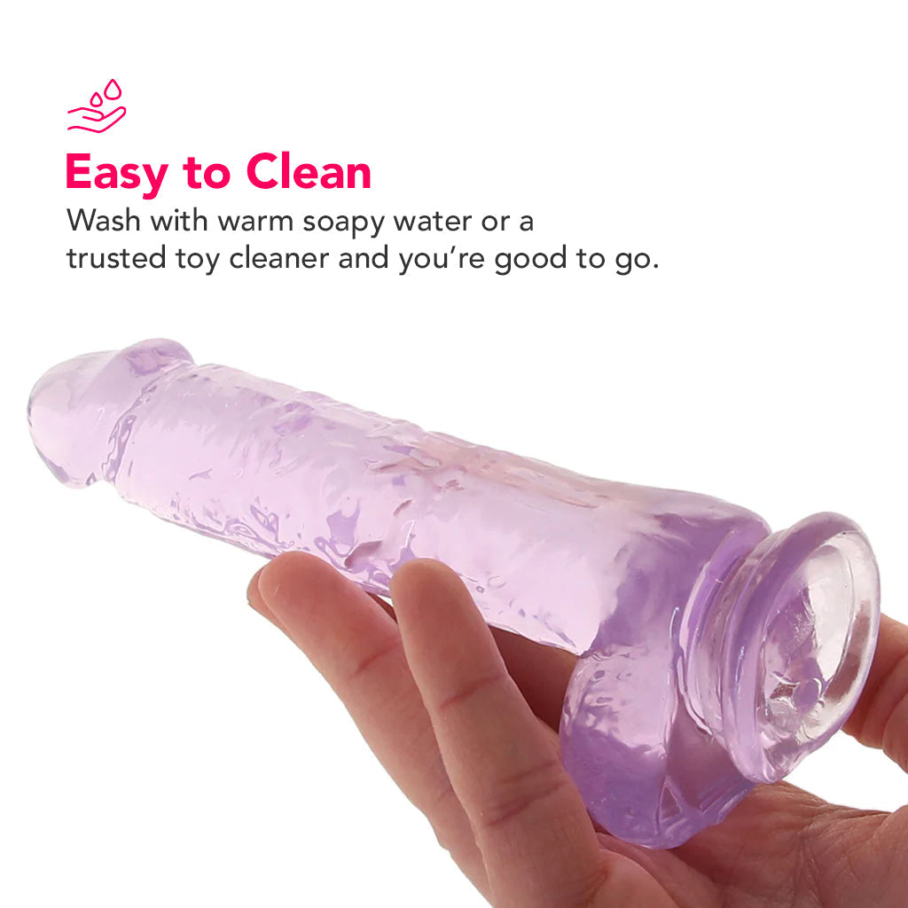 Naturally Yours 6 Inch Crystalline Dildo in Amethyst