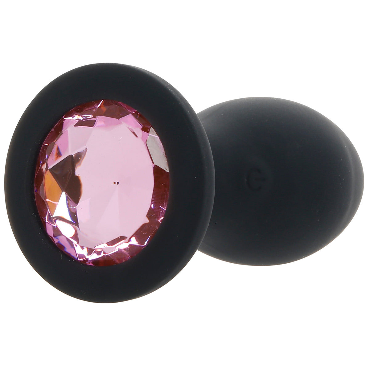 Booty Bling 3 Inch Jeweled Vibrating Butt Plug in Pink