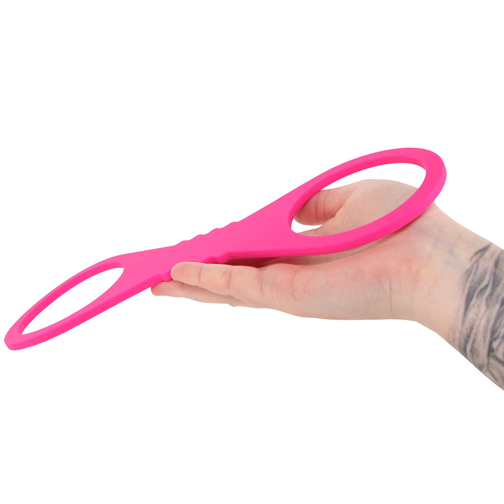 Sex & Mischief Hot Pink Silicone Cuffs in Large