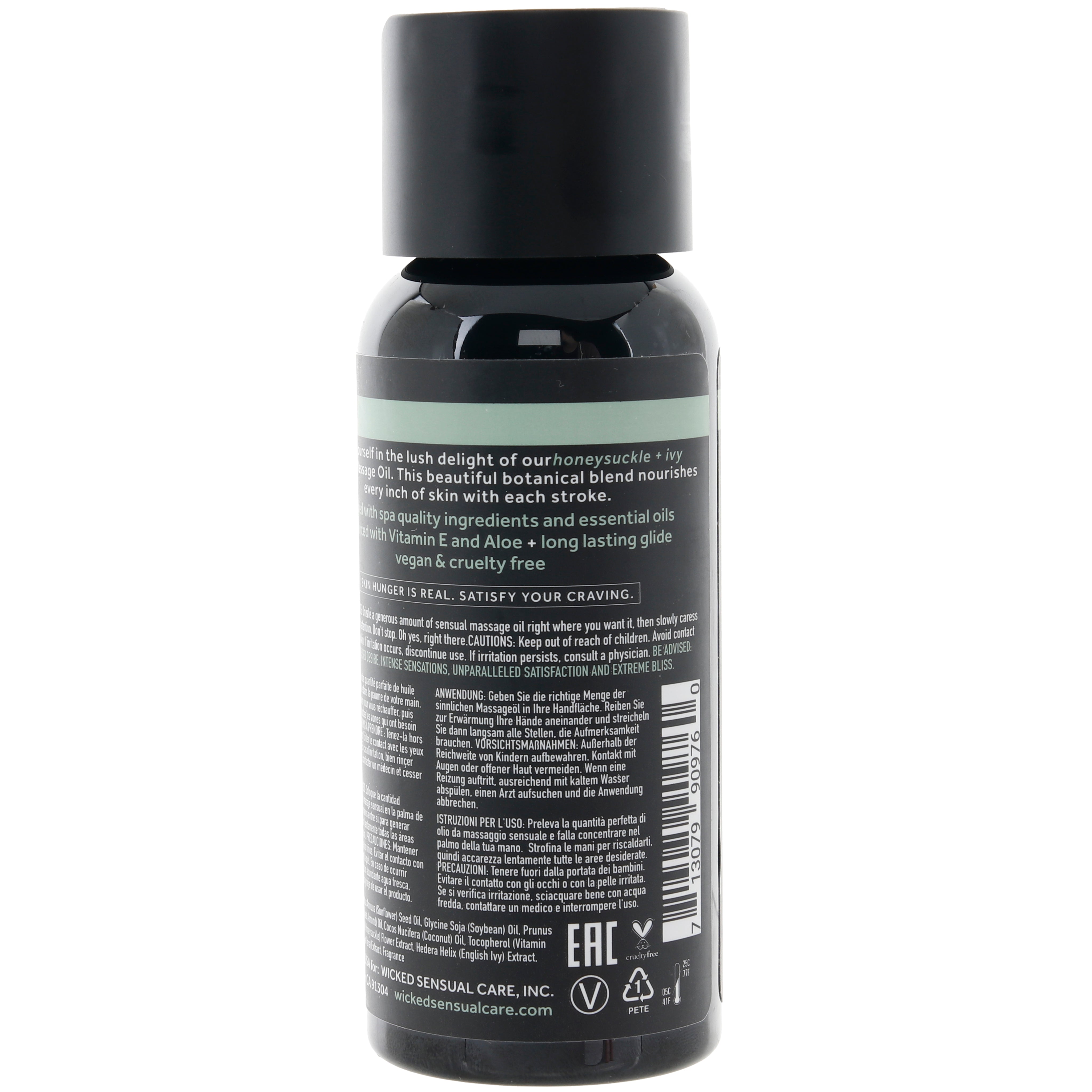 Sensual Massage Oil 4oz/120ml in Honeysuckle & Ivy