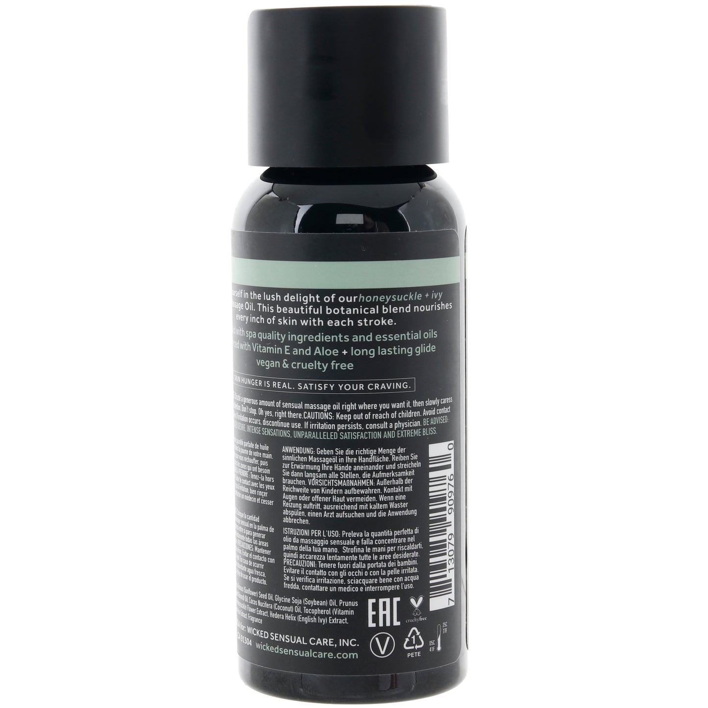 Sensual Massage Oil 4oz/120ml in Honeysuckle & Ivy