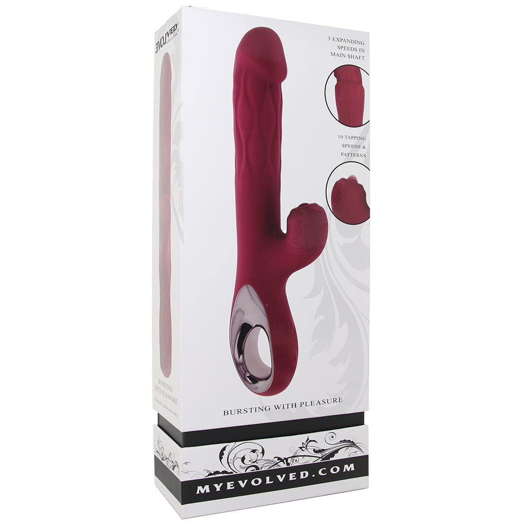 Evolved Novelties Bursting with Pleasure Expanding Rabbit Vibe - Vibrators - HoneyHugs Canada (View 9)