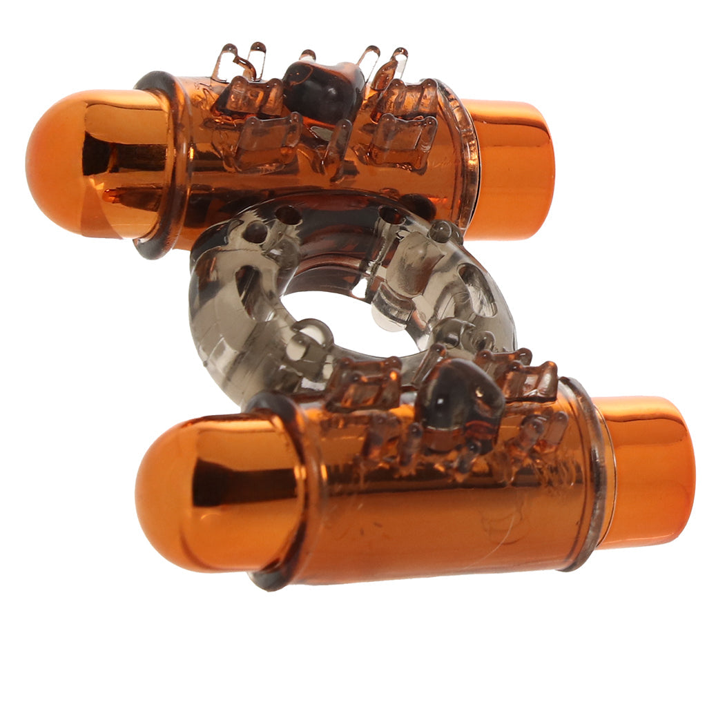 Stay Hard Dual-Vibrating Cock Ring Set