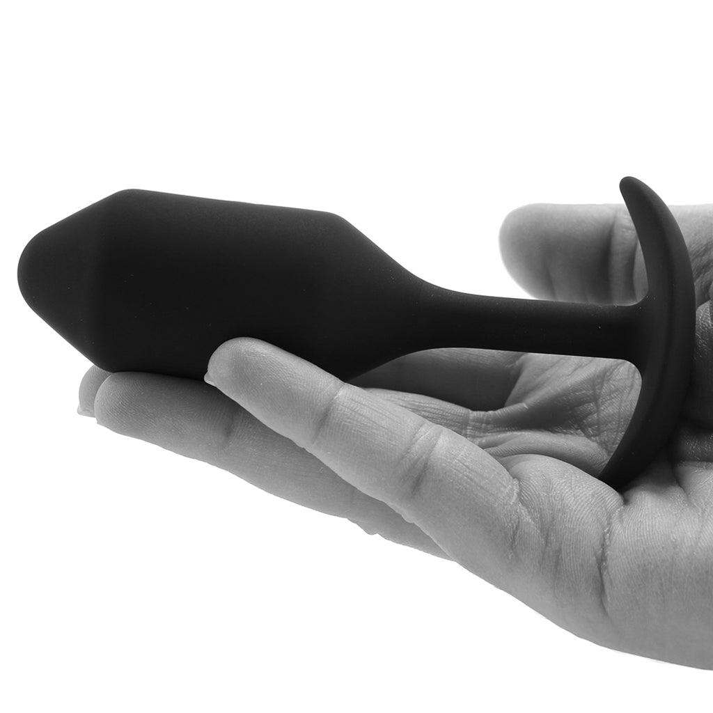 B-Vibe Snug Plug 2: Weighted Silicone Butt Plug for Deep, Extended Pleasure