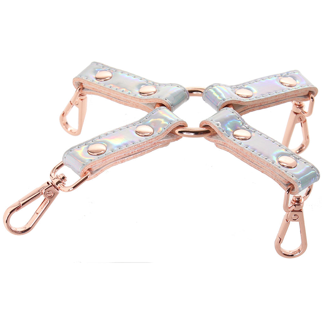 Cosmo Holographic Hog Tie: Dazzling Luxury Restraint for Elevated Play