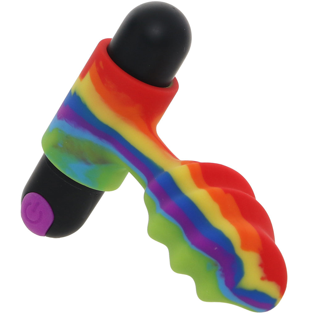 Bang! Bang! Vibrating Rainbow Butt Plug with Remote - Vibrators - HoneyHugs Canada (View 2)