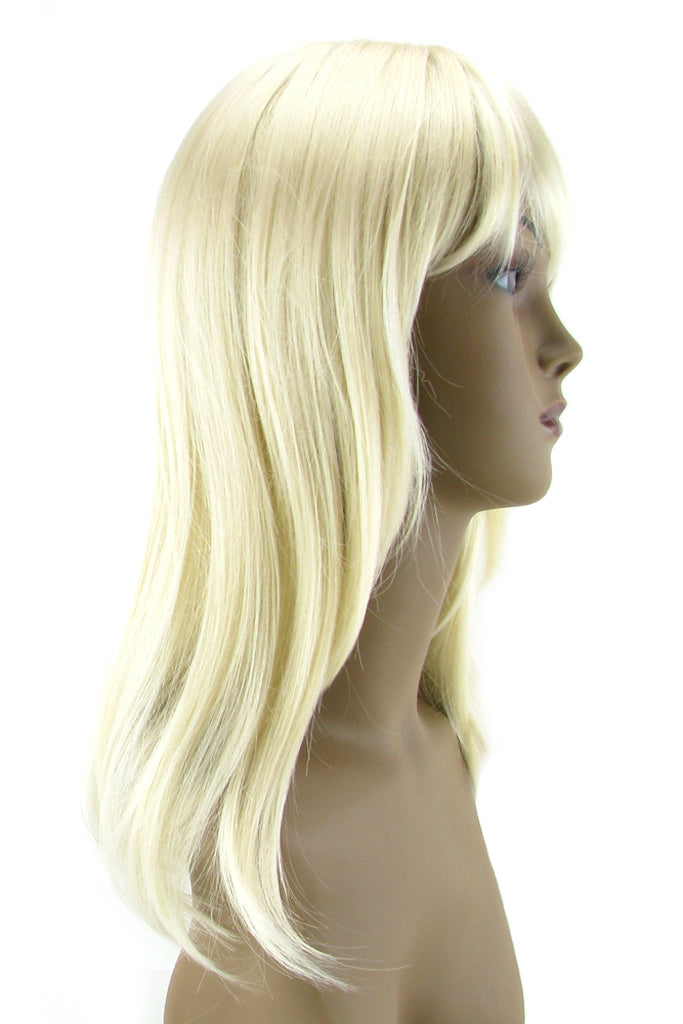 Steph Straight Wig with Bangs in Platinum Blonde