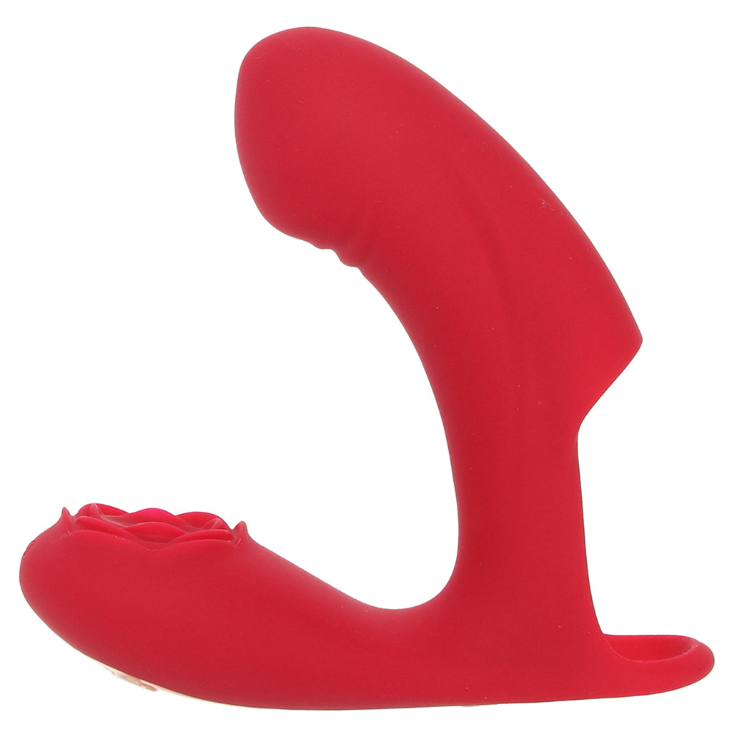 XR Brands Bloomgasm Rose Touch Finger Vibe - Vibrators - HoneyHugs Canada (View 3)