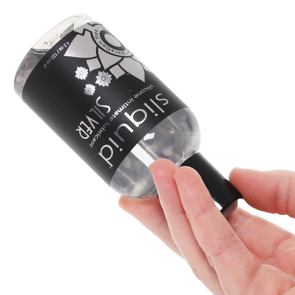 Silver Silicone Intimate Lubricant in 4.2oz/125ml