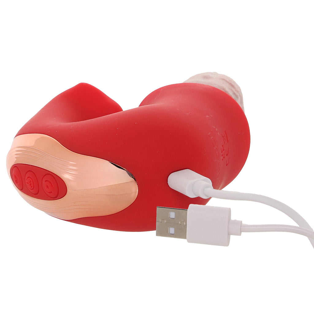 Lickgasm Lusty Licker Kissing Vibe | Dual-Tongue Oral & Clitoral Rabbit Vibrator