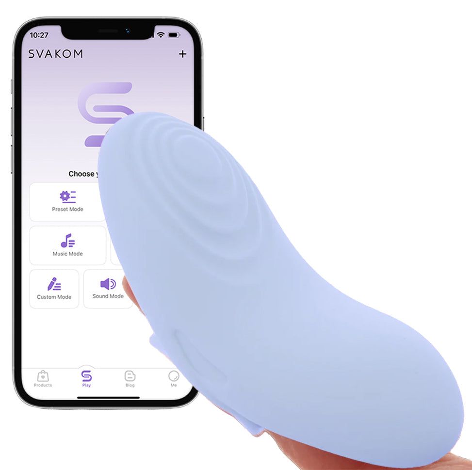 Echo 2 Flexible Panty and Finger Vibe in Sky Blue
