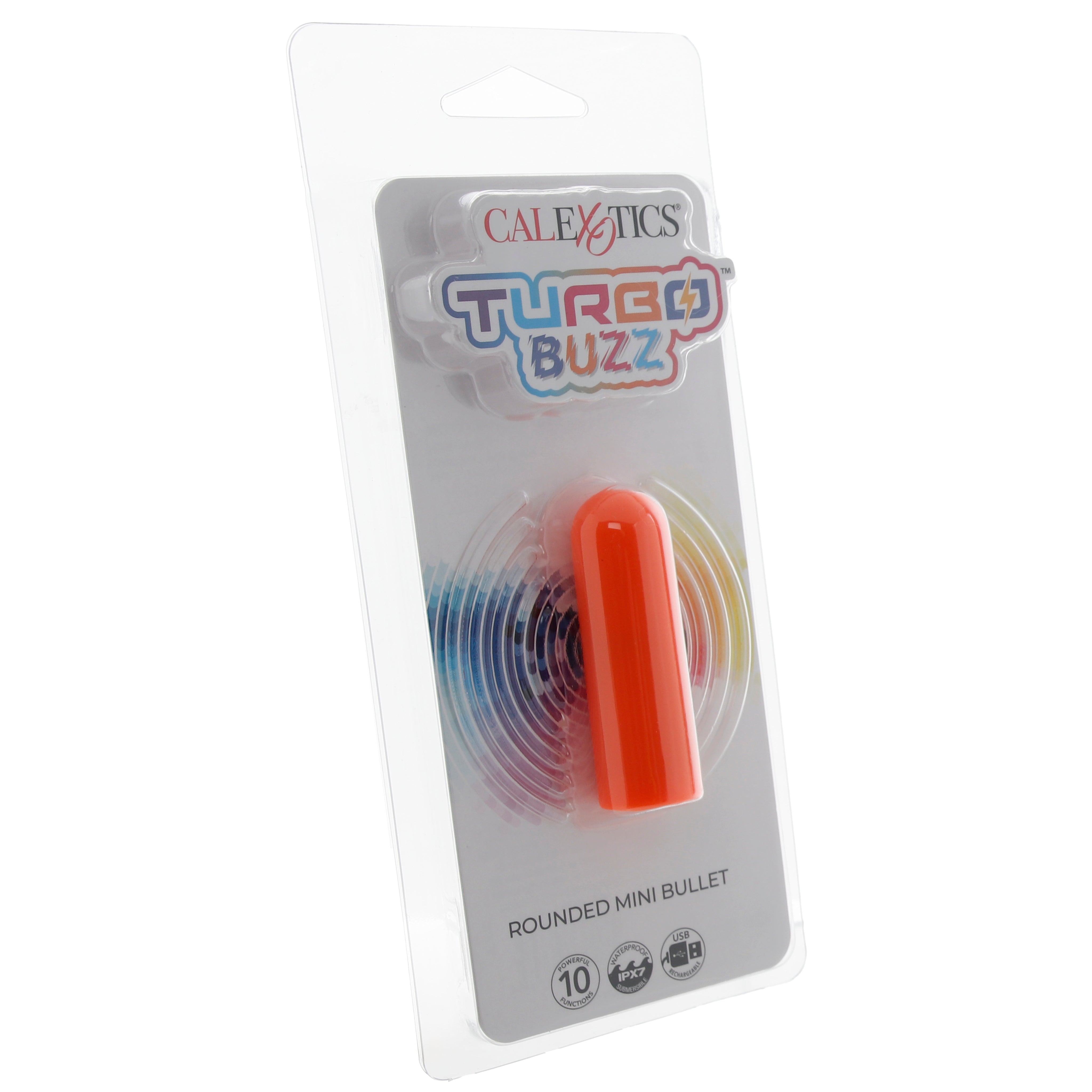 Turbo Buzz Rounded Mini Bullet Vibe in Orange
