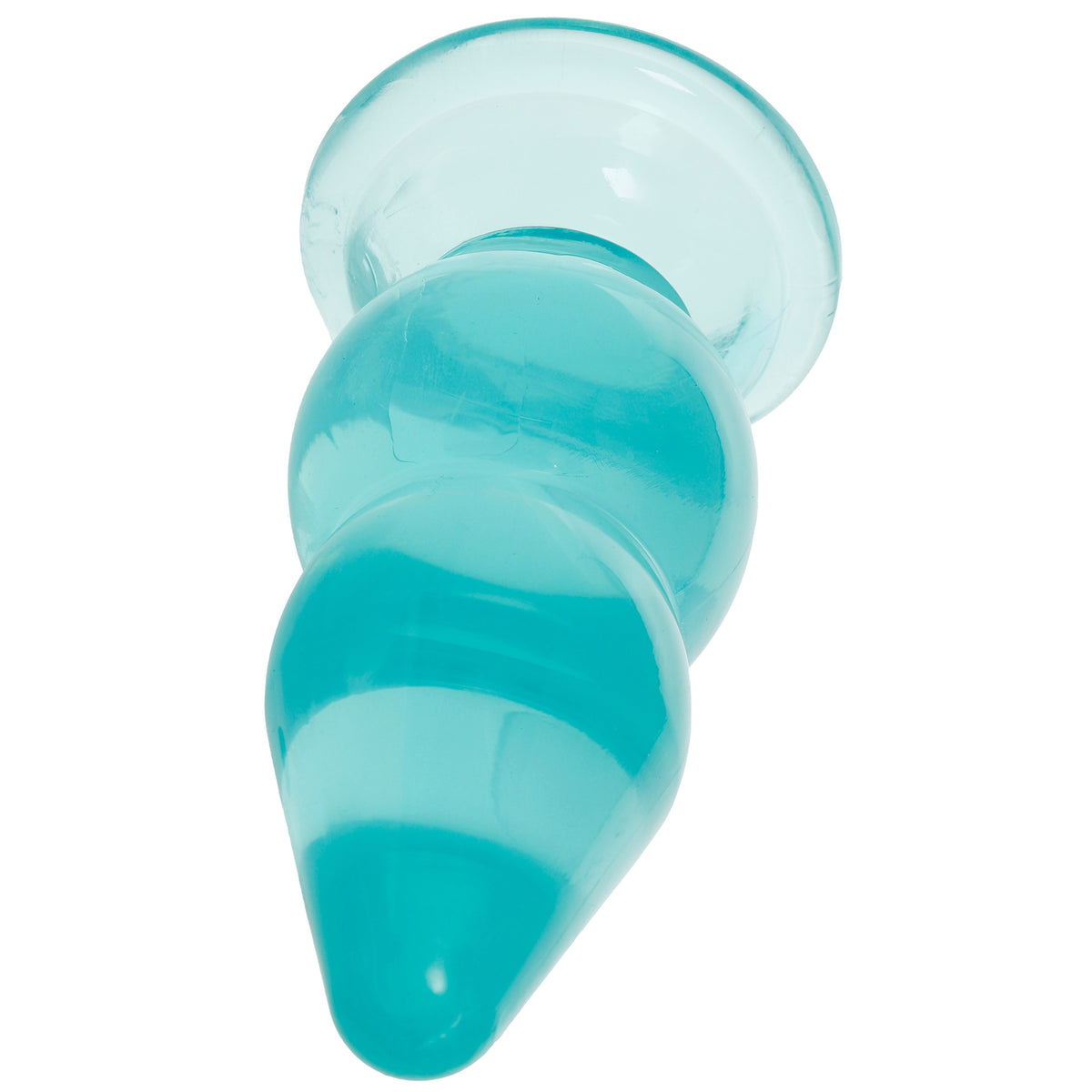 Crystal Jellies 6 Inch Double Pop Butt Plug in Teal