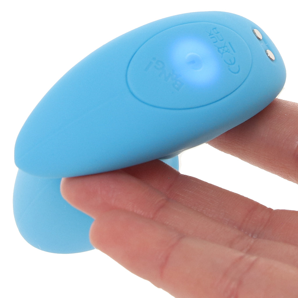 Symphony of Sensation: Bang! Blue Thrusting & Vibrating Silicone Butt Plug with Wireless Remote