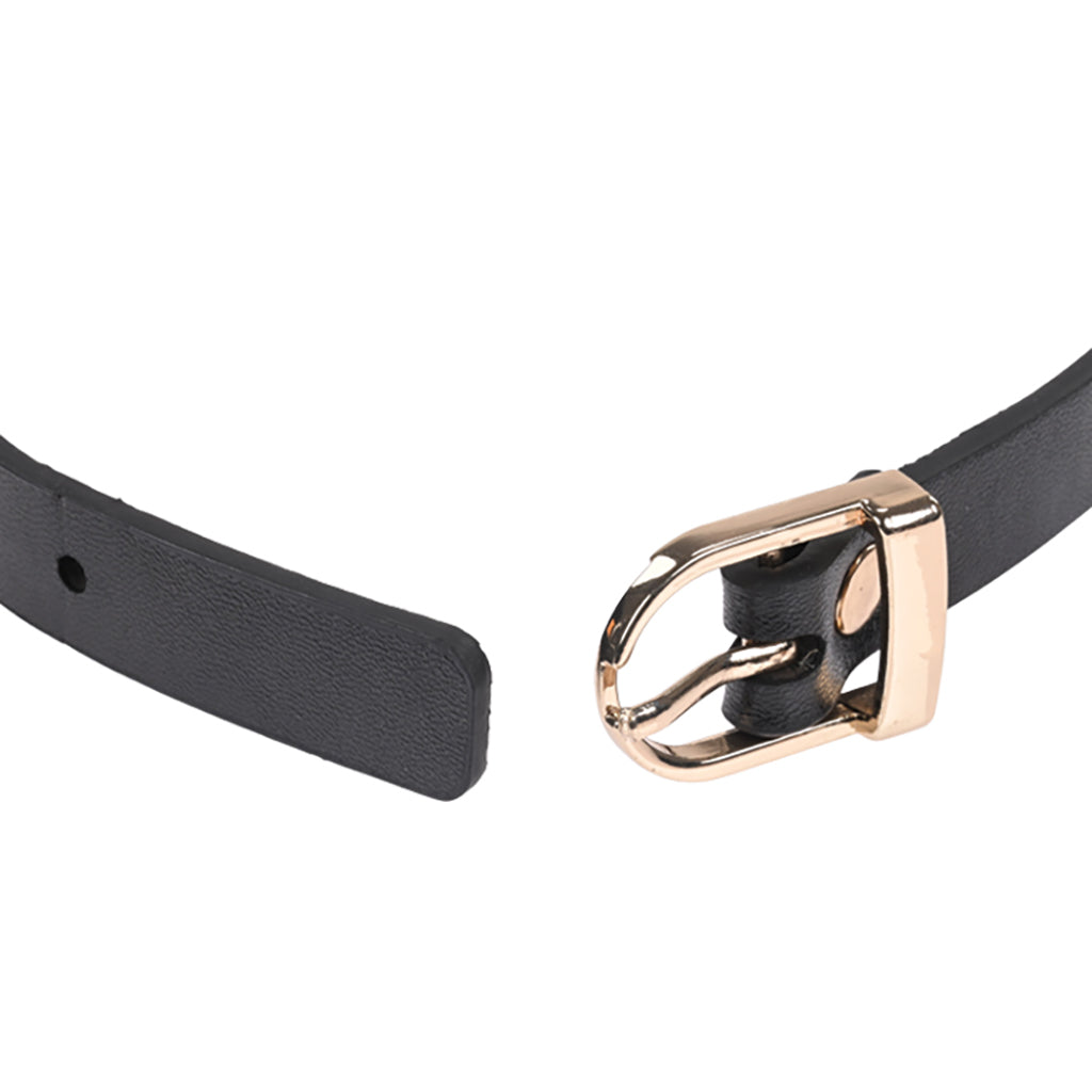 Sex & Mischief Double Buckle Day Collar | Luxe Vegan Leather & Gold