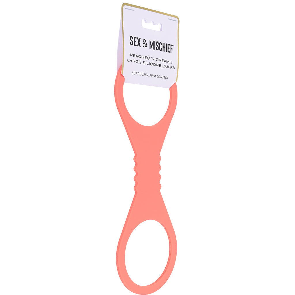 S&M Peaches 'n CreaMe Silicone Cuffs in Large