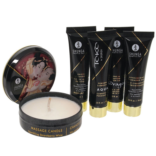 Shunga Geisha's Secret Strawberry Kit: An Exquisite 5-Piece Sensual Journey