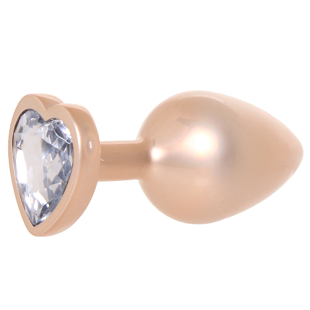 Booty Bling Gold Metal Jewelled Butt Plug in Medium
